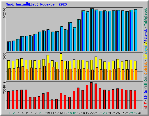Napi használat: November 2025
