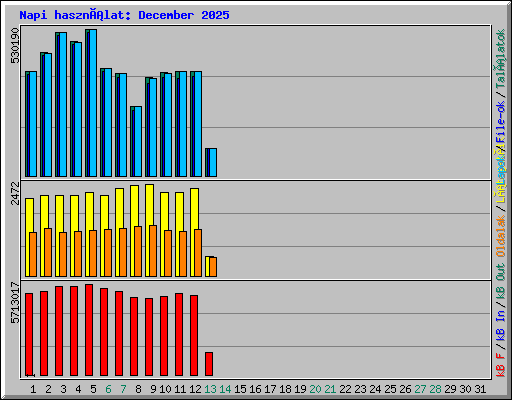 Napi használat: December 2025